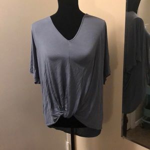 LOFT Dark Blue Short Sleeve Top